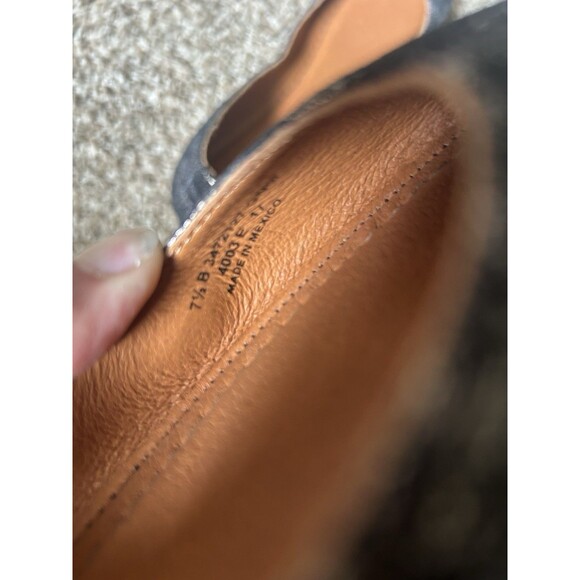 Frye Shoes Women's 7.5 B Carson Ballet Flats Comfort Round Toe Leather Gunmetal - Picture 6 of 7